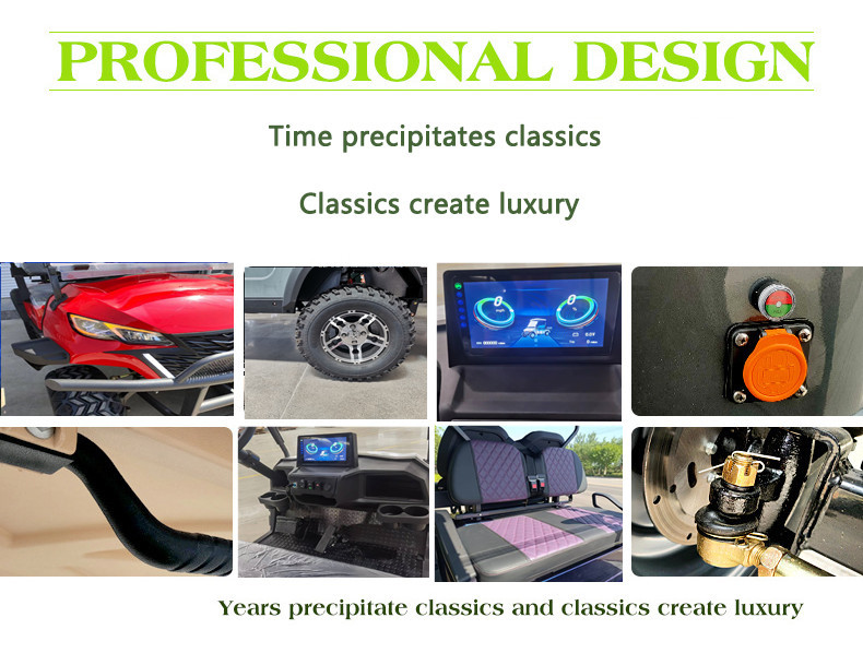 Solar Panels Golf Cart Customization Factory Direct Saleupgrade Golf Buggy Electric Golf Cart