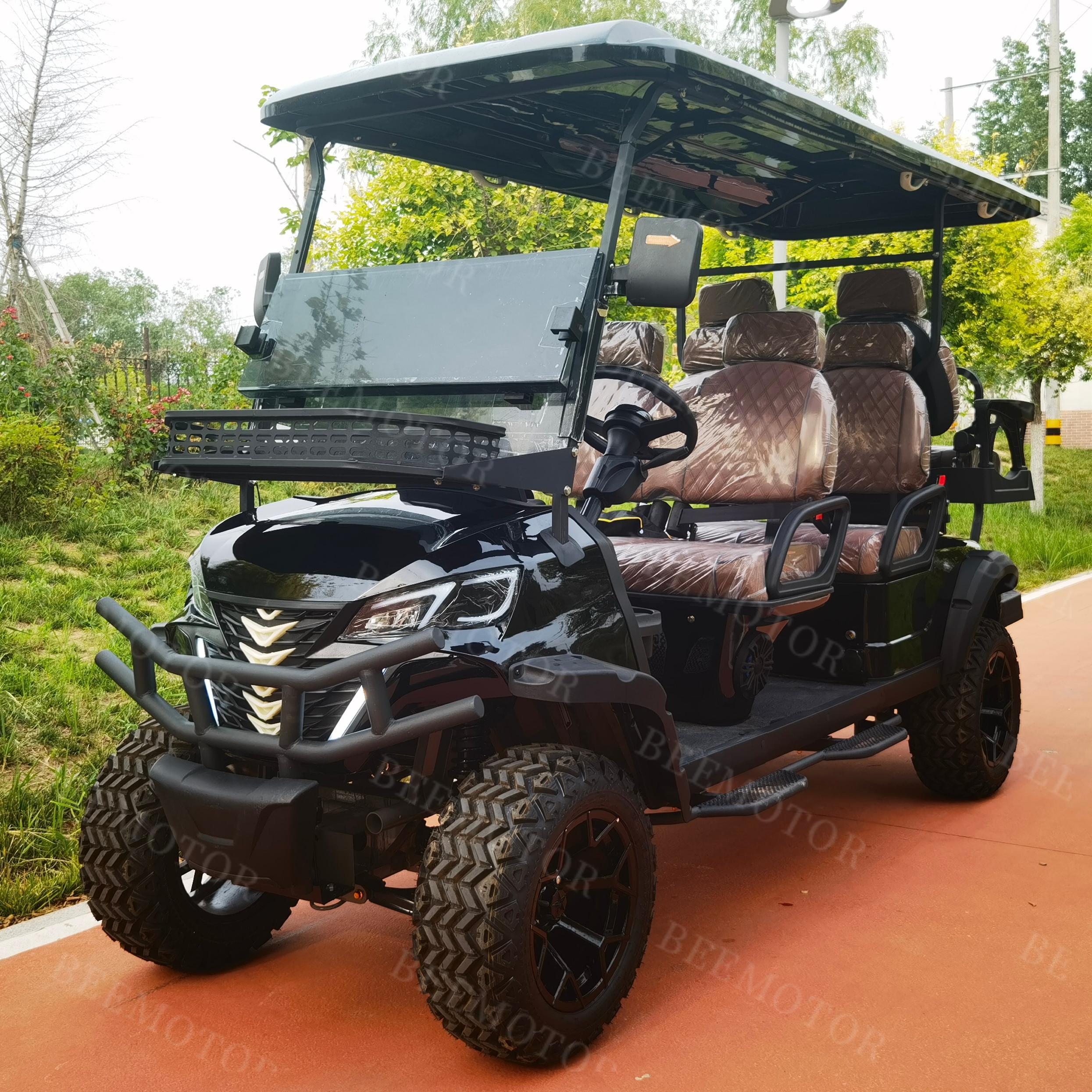 Mini Luxury Antique Electric Classic Golf Cart 4 Passenger 6 Seater 8 Seats New Steel CE Certified for Wedding Resort Hotel