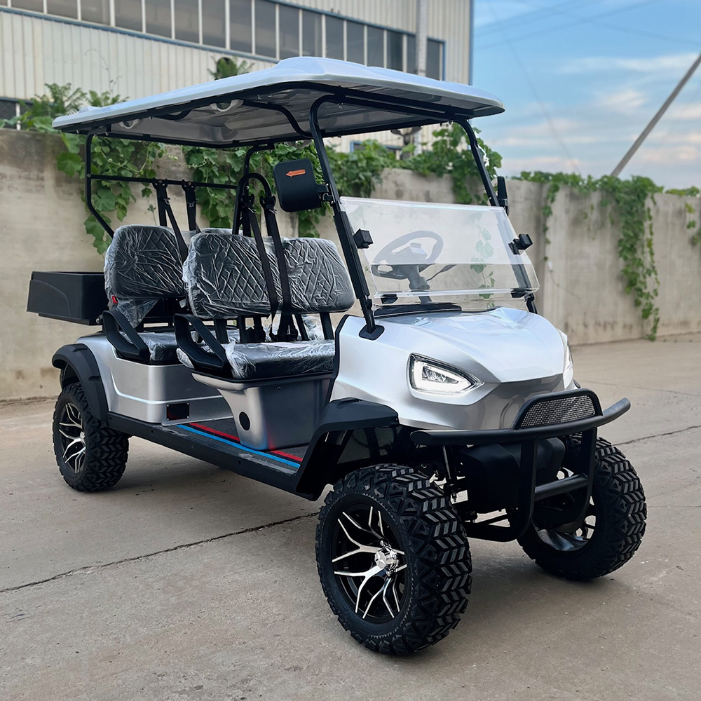 CE Certified Customized Colors Hotel Golf Buggies 3-4 Passenger Electric Club Car Sightseeing Golf Cart >80km Range 30km/h Top