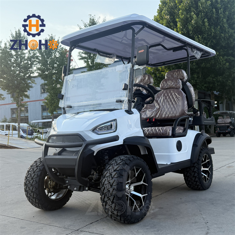 China-made Independent Suspension 4-passenger Electric Sightseeing Golf Cart Multi-purpose Vehicle Road Legal Baby Stroller