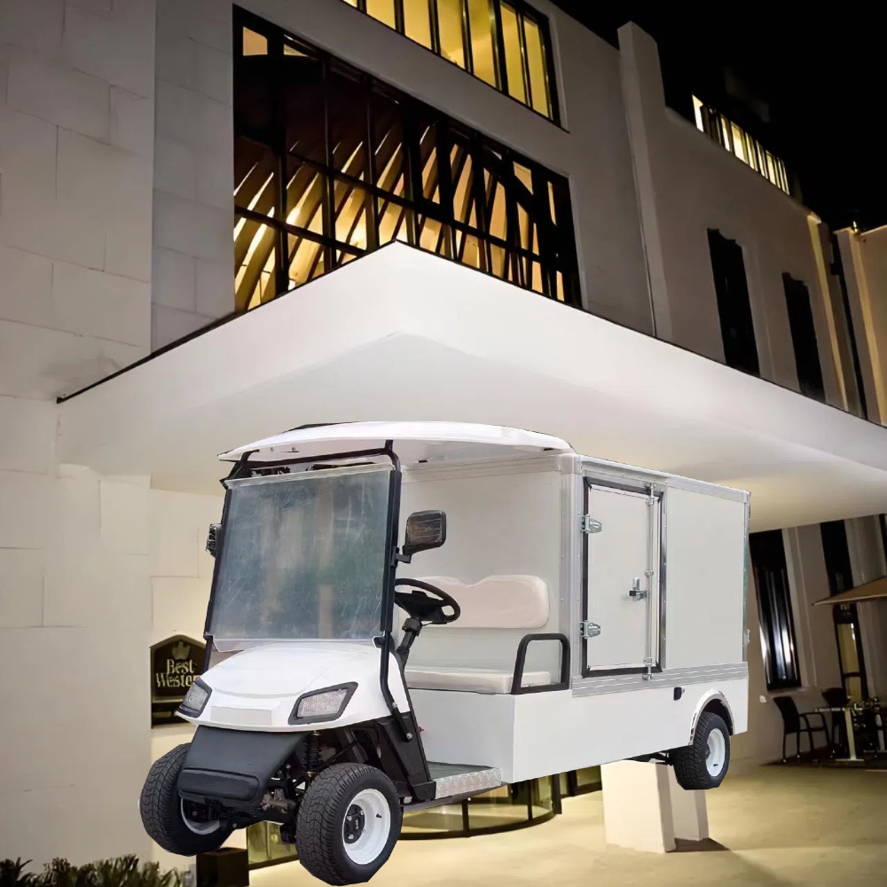 LK Fashionable Electrical Hotel Laundry Cart Electrical Truck 2 Seater Golf Laundry Cart Laundry Service