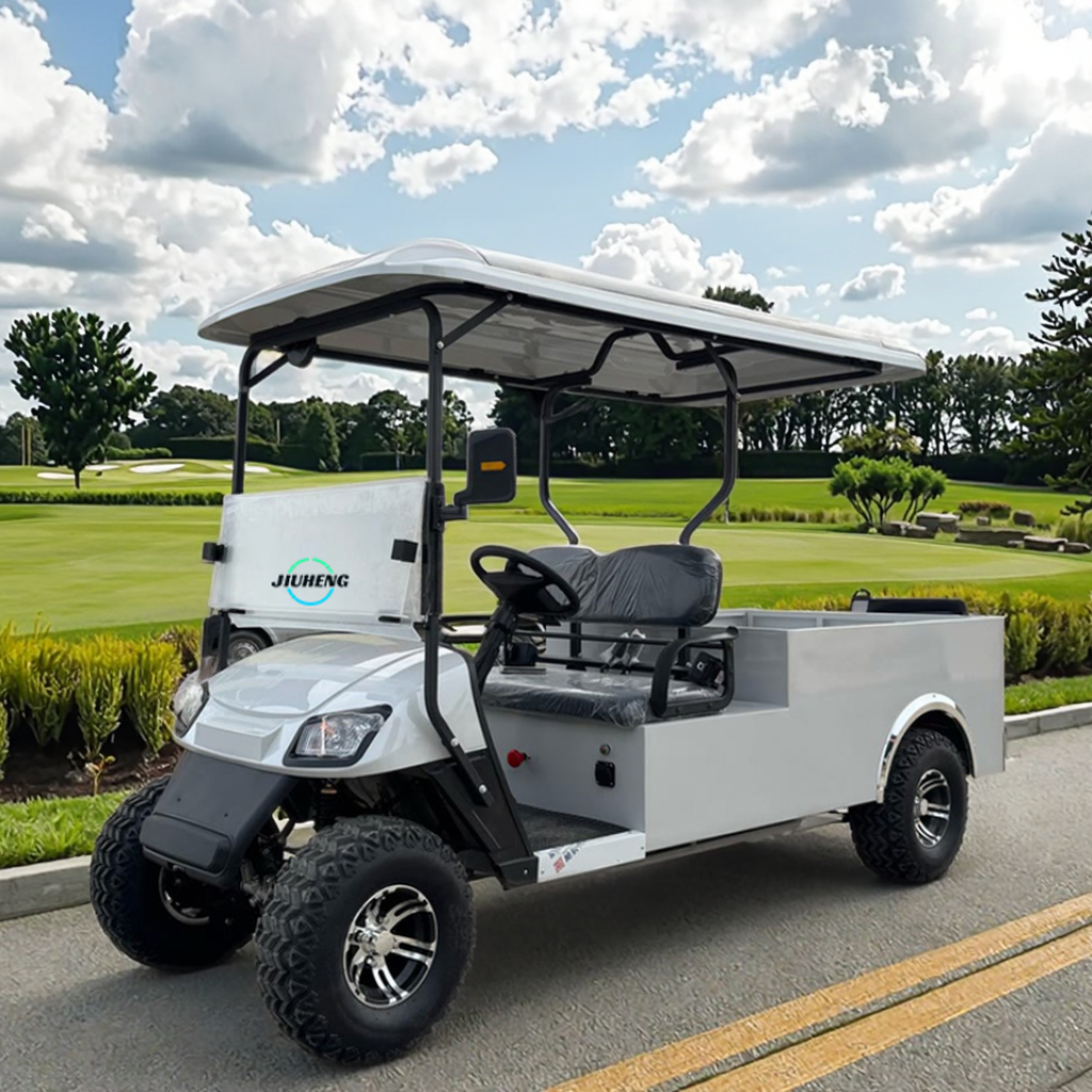 2-Seater Electric Golf Cart with 5kw Weight Metal Steel Sheet Body Lithium Battery Golf Cart Utility Burden Carrier
