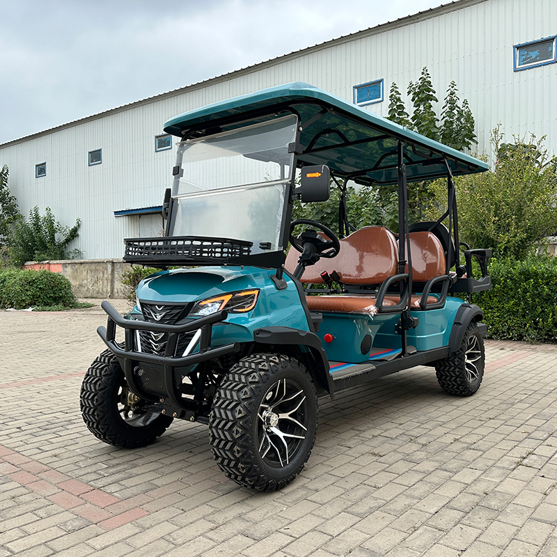 60/72V Lithium Battery Solar Buggy Electric Golf Cart Extreme Deluxe Edition 6 Seats 7500W AC Motor Street Legal Ezgo Rxv Usage