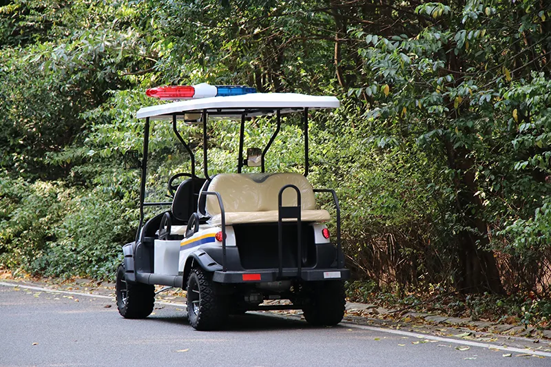 Lifted Electric Security Patrol Golf Buggy 6 Passenger