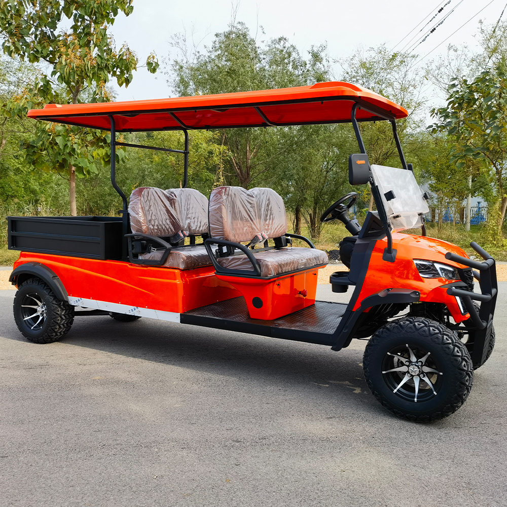 Electric Off-road Golf Cart with Cargo Box CE Certified Lead Acid Battery 30km/h Speed 90km Range