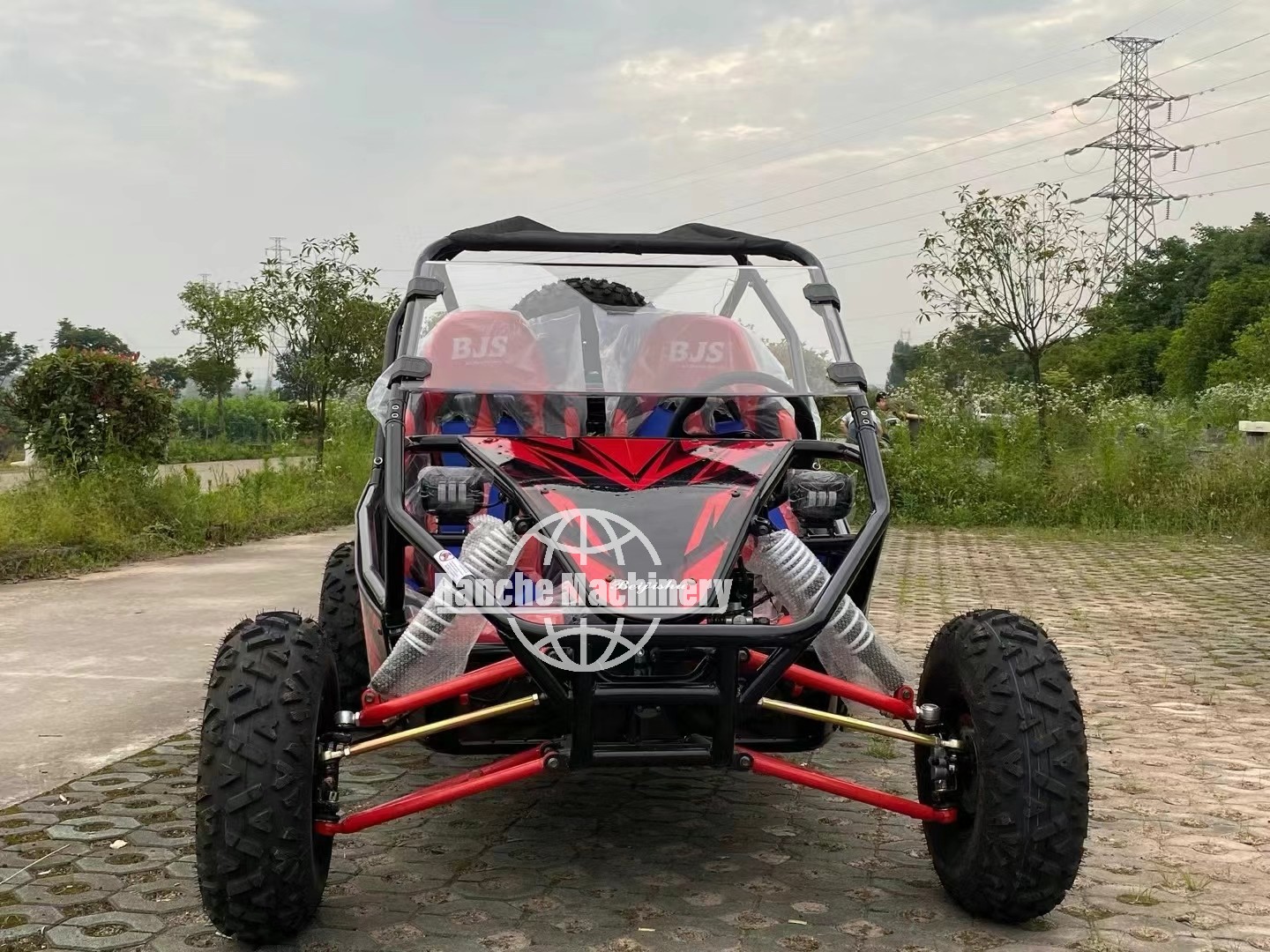 4 Seats 350CC off Road Electric Jeep Golf Cart CE Certified 2-Year Warranty Lead-acid Battery RC Customized Color