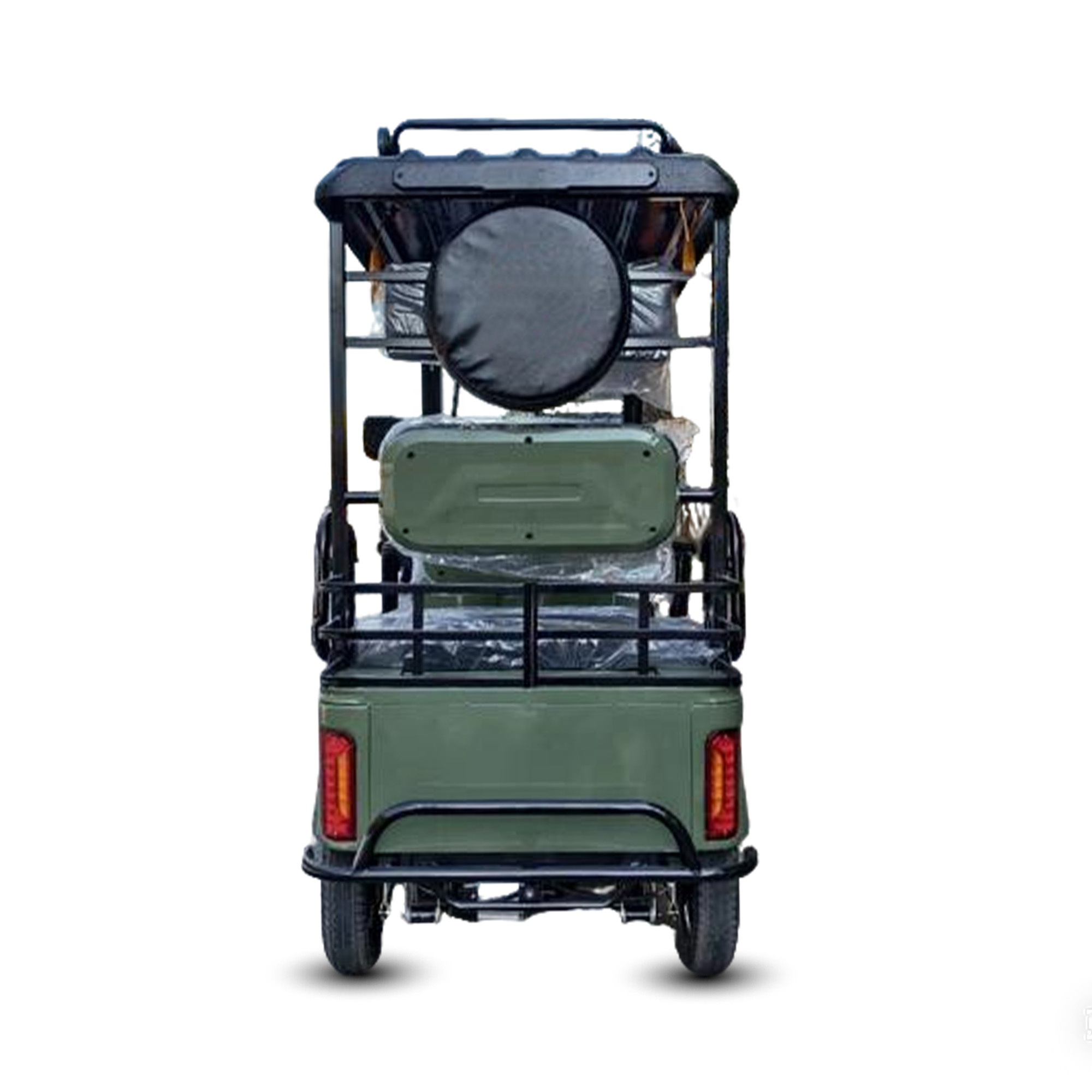 HLD 2000W 60V Sightseeing Ebike Electric Bike 4 Wheeler Long Range Electric Mobility Scooter Golf Cart With Roof
