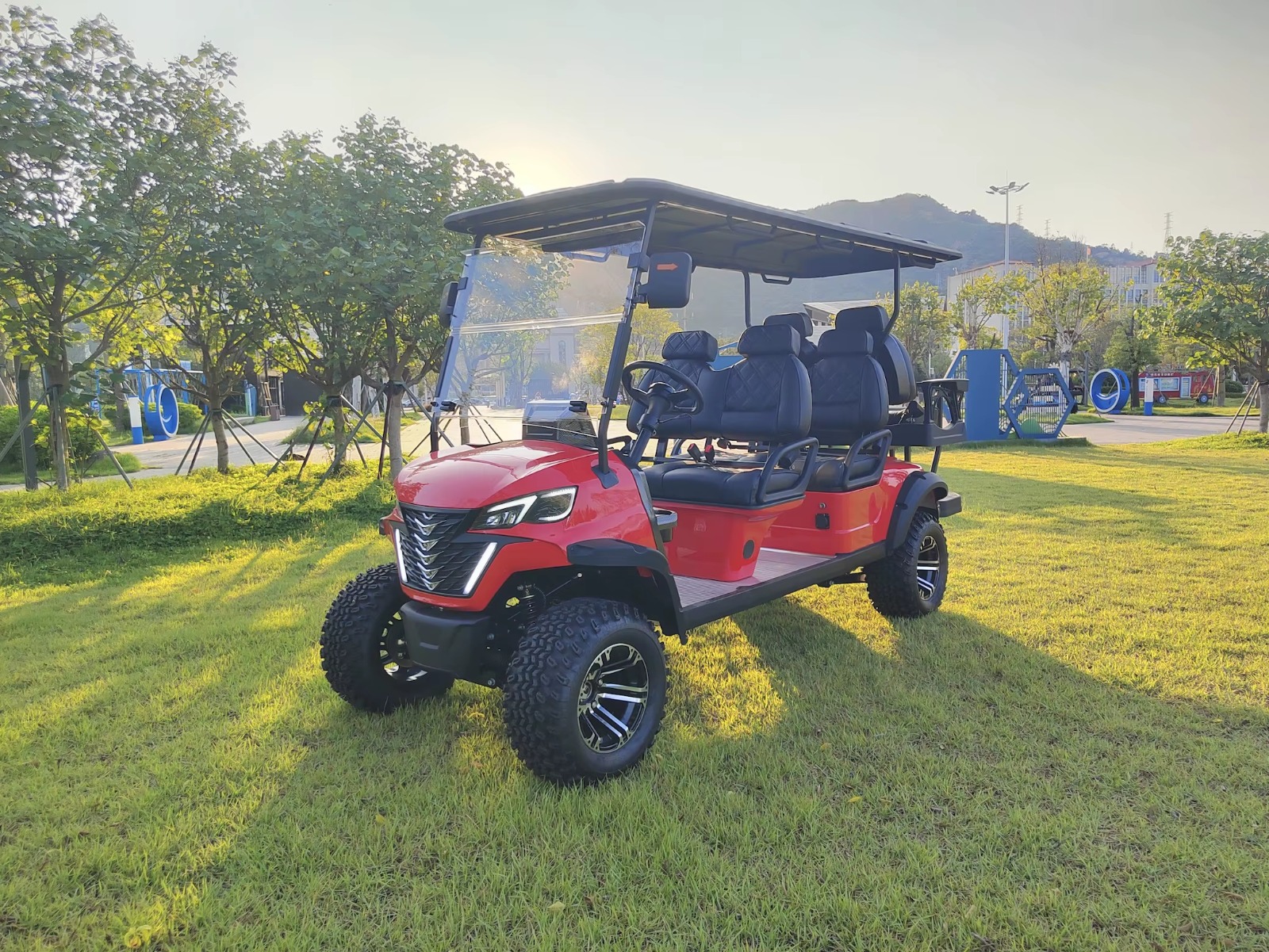 Golf Cart Back View