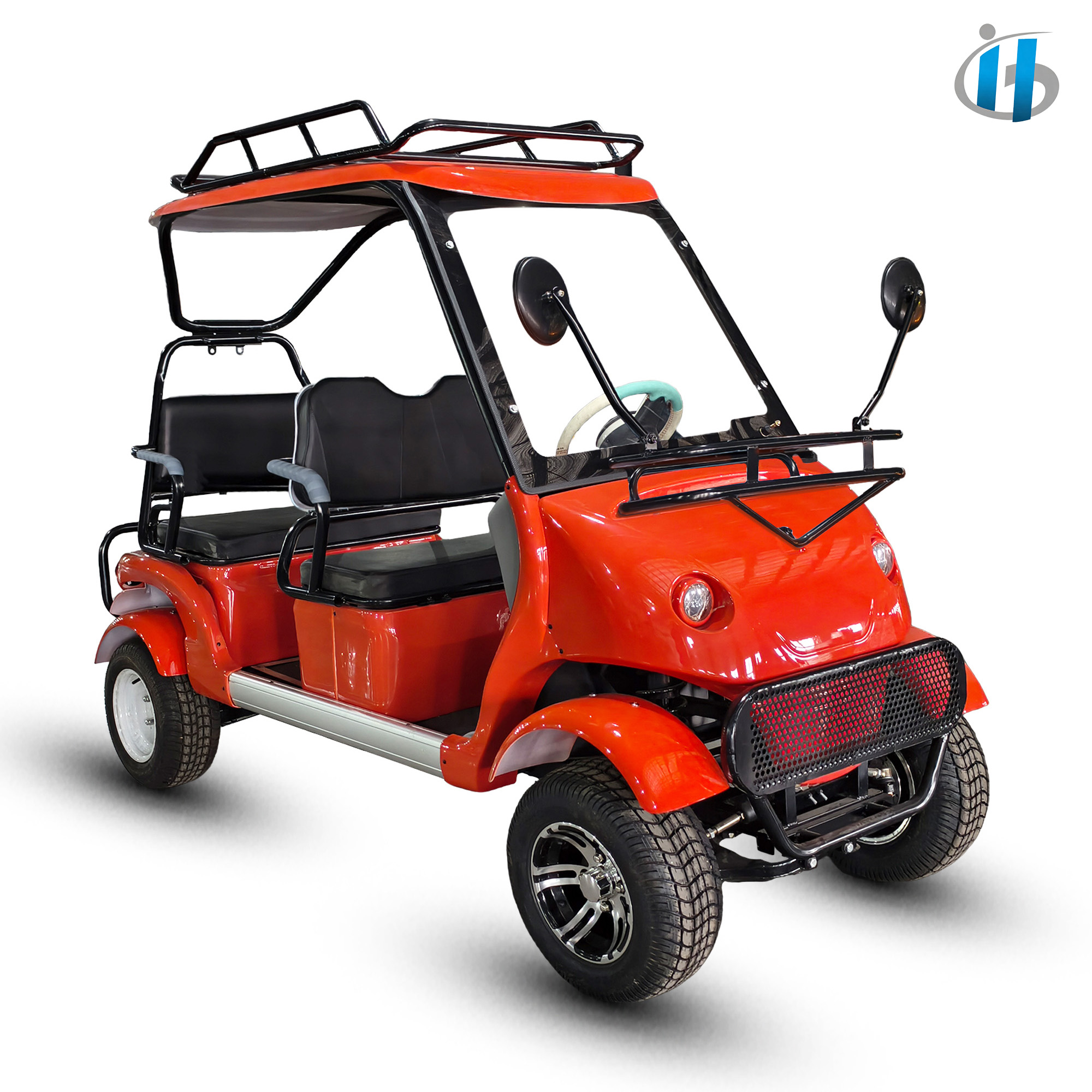 Halladay 1500W 60V Electric Golf Cart for Adult Airport and Scenic Spot Shuttle Electric Sightseeing 4 Wheeler
