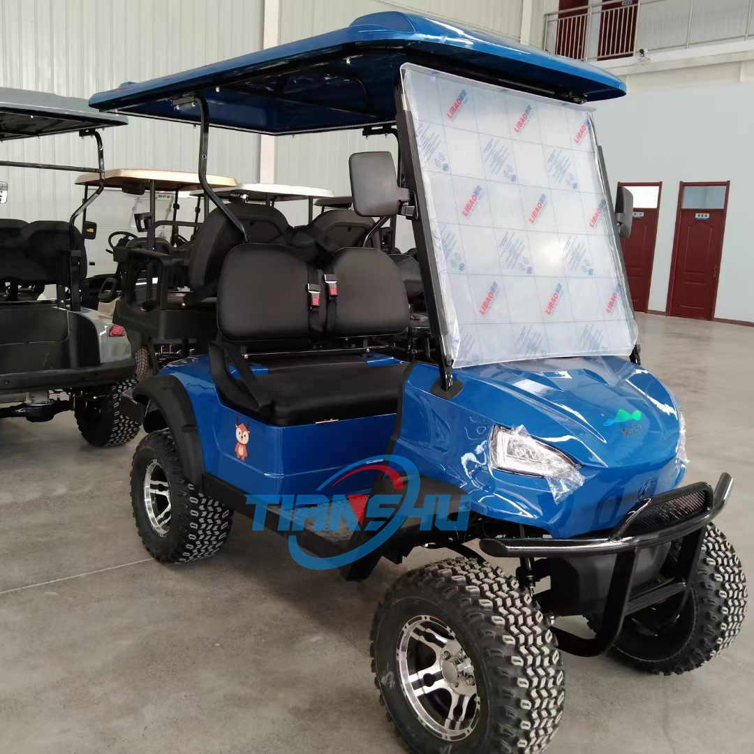 Popular Golf Cart 4 Seat Airport Restaurant Are Passenger Shuttle Bus Tourist Sightseeing Car