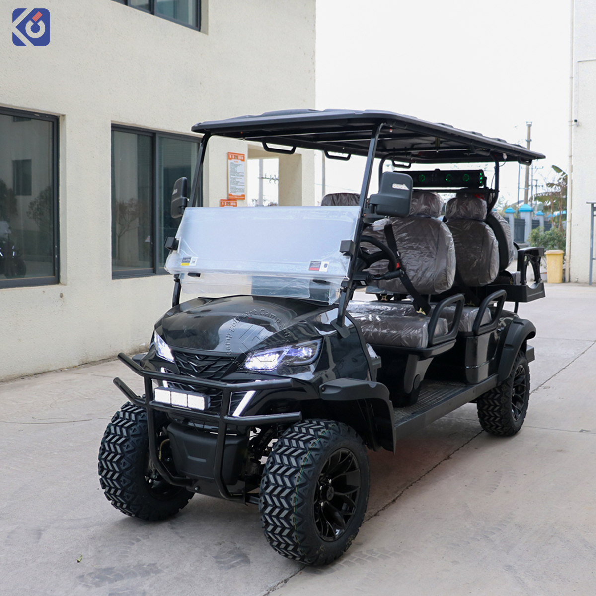 CAMP Street Legal 6 Seater Gas Powered Golf Cart Hunting Utility Club Car Gasoline Sightseeing Family Golf Car