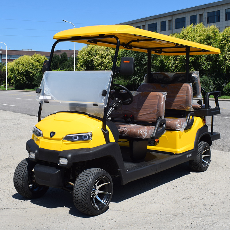 Customizable CE Certificated 5-6 Seater Electric Golf Cart Buggy with Lithium Battery | Resort &amp; Hotel Shuttle Car for Sale