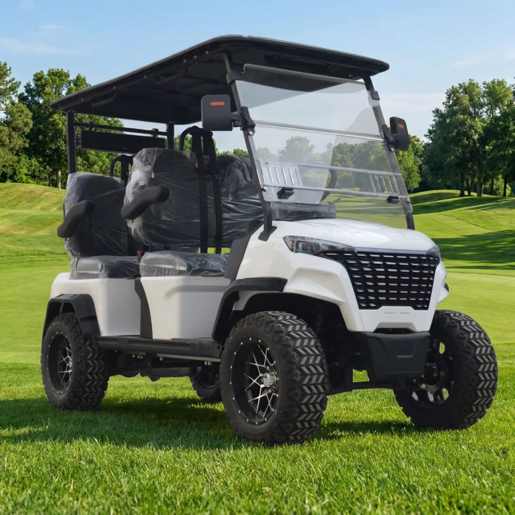 4x4 Drive Electric Golf Cart 4 Seater Off-Road 5KW Motor 60V Lithium Battery for Resort Villa Supports OEM/ODM