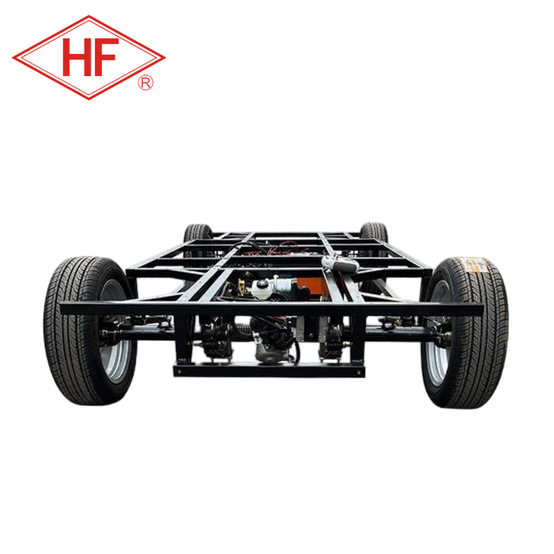 Four Wheel Unmanned Autonomous Wire Control Dining Golf Cart Sightseeing Electric Freight Transport Vehicle Chassis with Motor