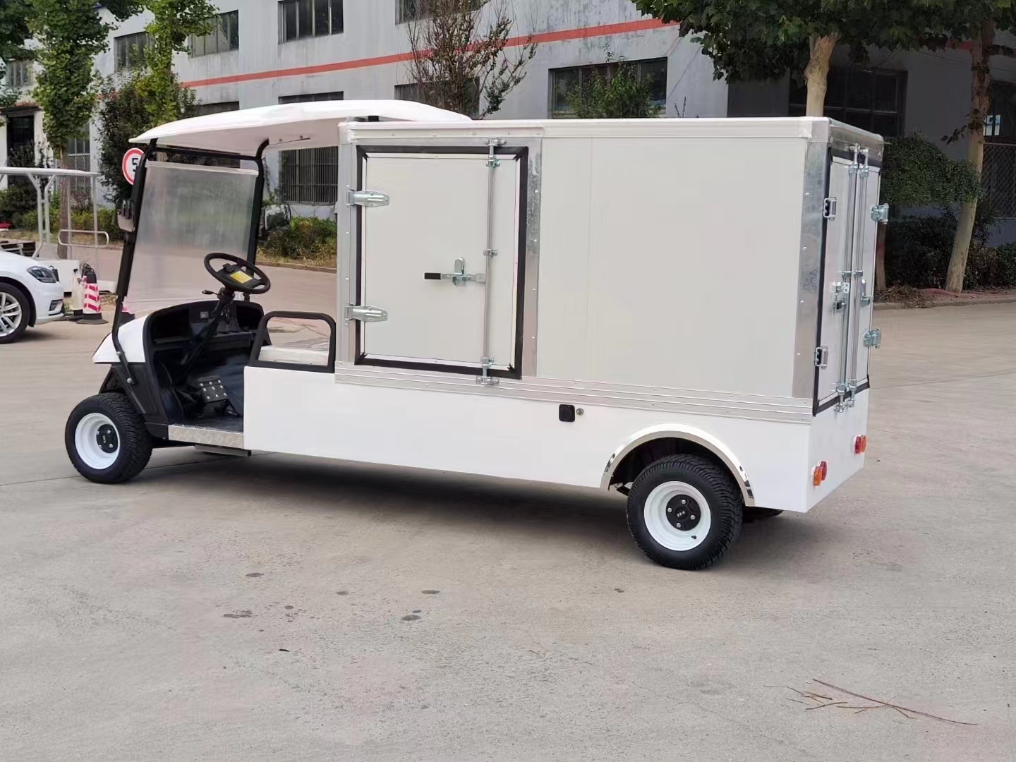 LK Fashionable Electrical Hotel Laundry Cart Electrical Truck 2 Seater Golf Laundry Cart Laundry Service