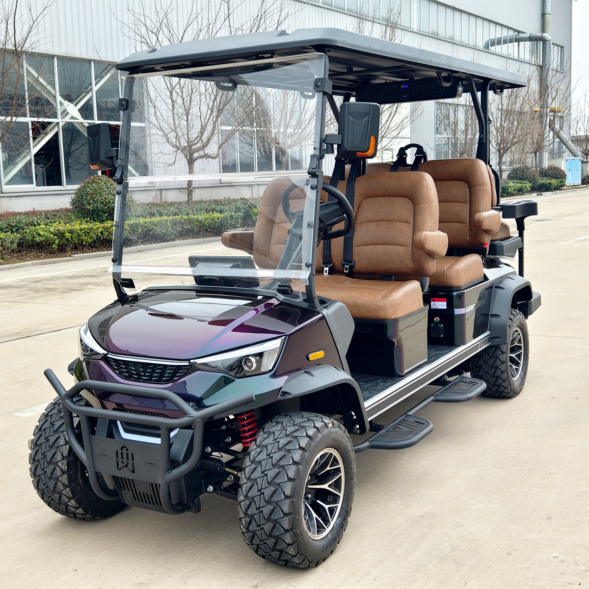 New Arrival Latest Design 6 Seater Golf Buggy Electric Golf Car DC-H-F4+2 Golf Cart Supplier
