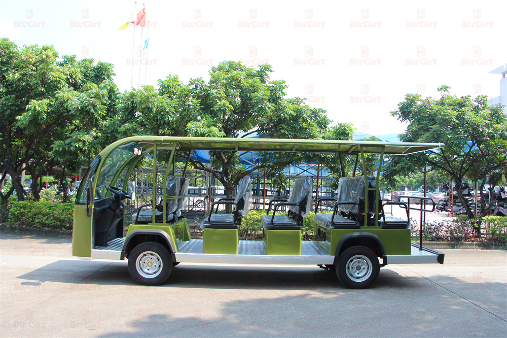 Factory Price Sightseeing Cart 8seat 11seat 14 Seats Minibus 48V Electric Sightseeing Bus Car For Hotel Resort