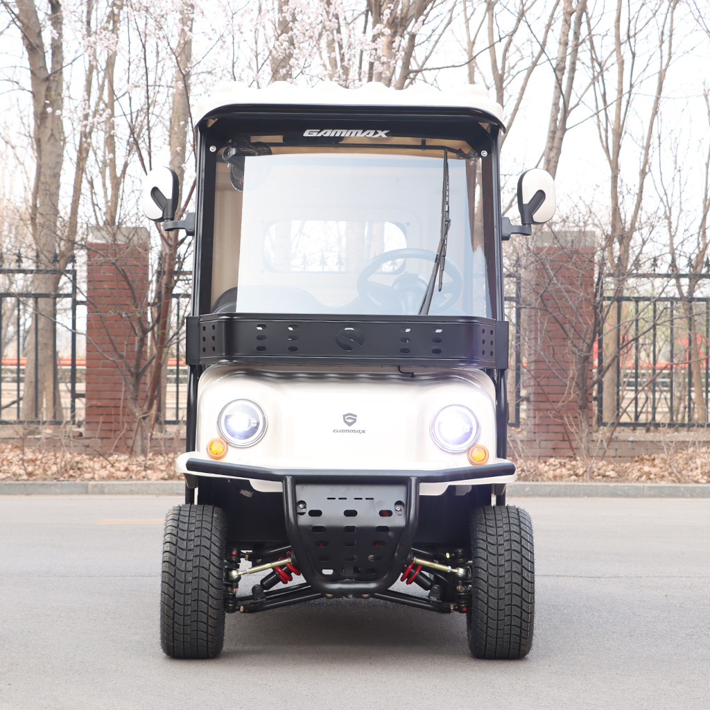 F160 4 Seater Electric Sightseeing Vehicle Golf Cart 30-35km/h with Roof for Parks Hotels Campuses and Resorts
