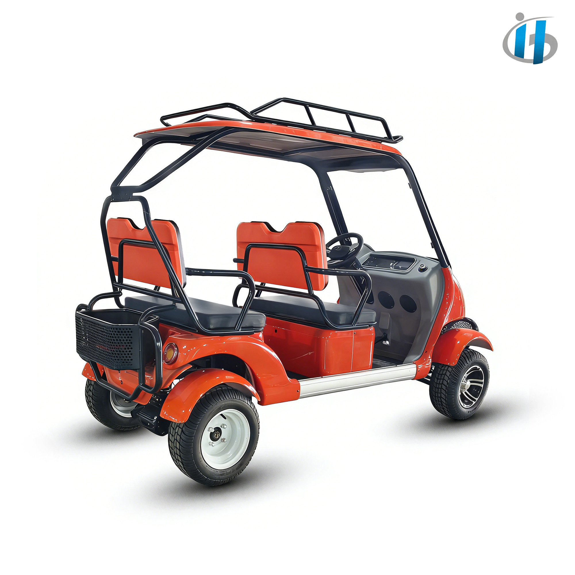 Halladay 1500W 60V Electric Golf Cart for Adult Airport and Scenic Spot Shuttle Electric Sightseeing 4 Wheeler