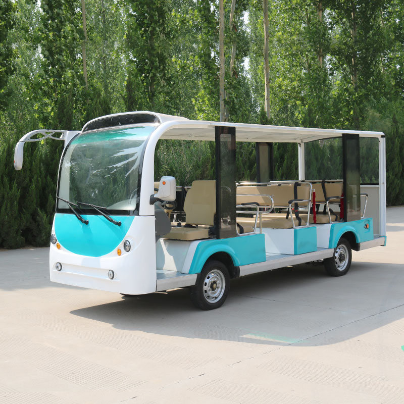 Custom 14 Passenger Classic Sightseeing Car Luxury for Resort Hotel Tourism Wedding Golf Cart Vintage Shuttle Bus