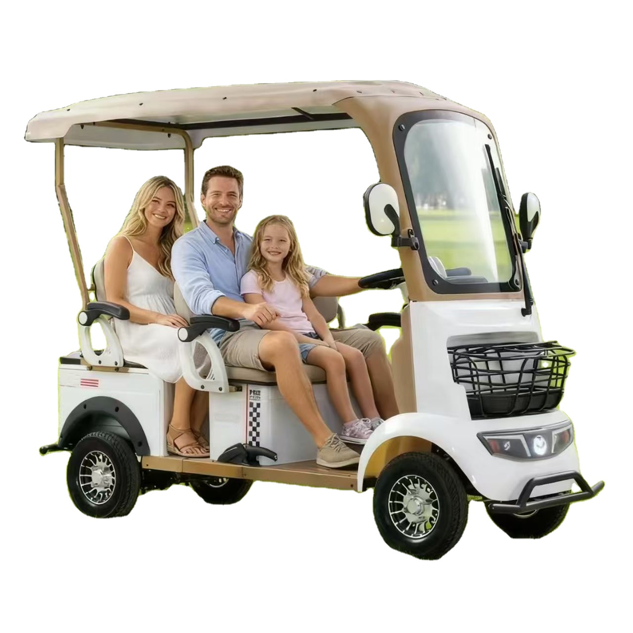 High Configuration Four-wheel Drive Golf Carts Four Seater Golf Cart 6 Passenger Electric Scooter