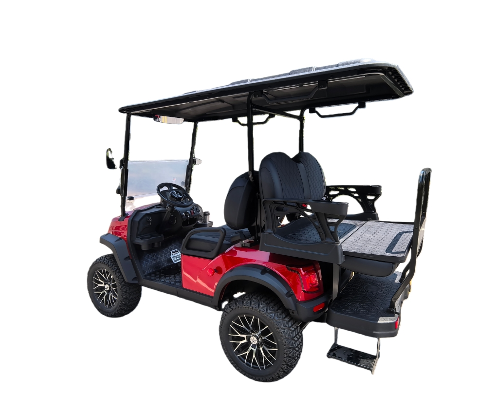 Long Driving Range Aluminium Hub 4 Seater 48V Electric Golf Cart for Industrial Parks at Cheap Price