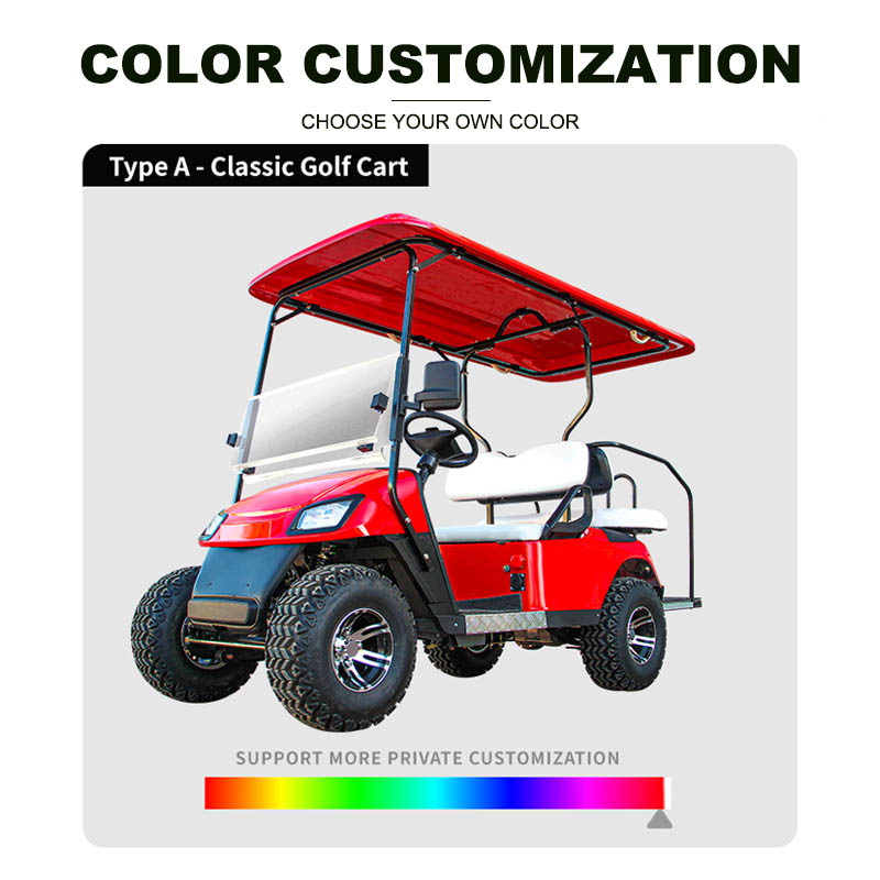 4x4 Off-Road Electric Golf Buggy Car Cheap Prices 6-Seater Steel UAE Electriques Cart 5kw Motor Compatible Club Car for Sale