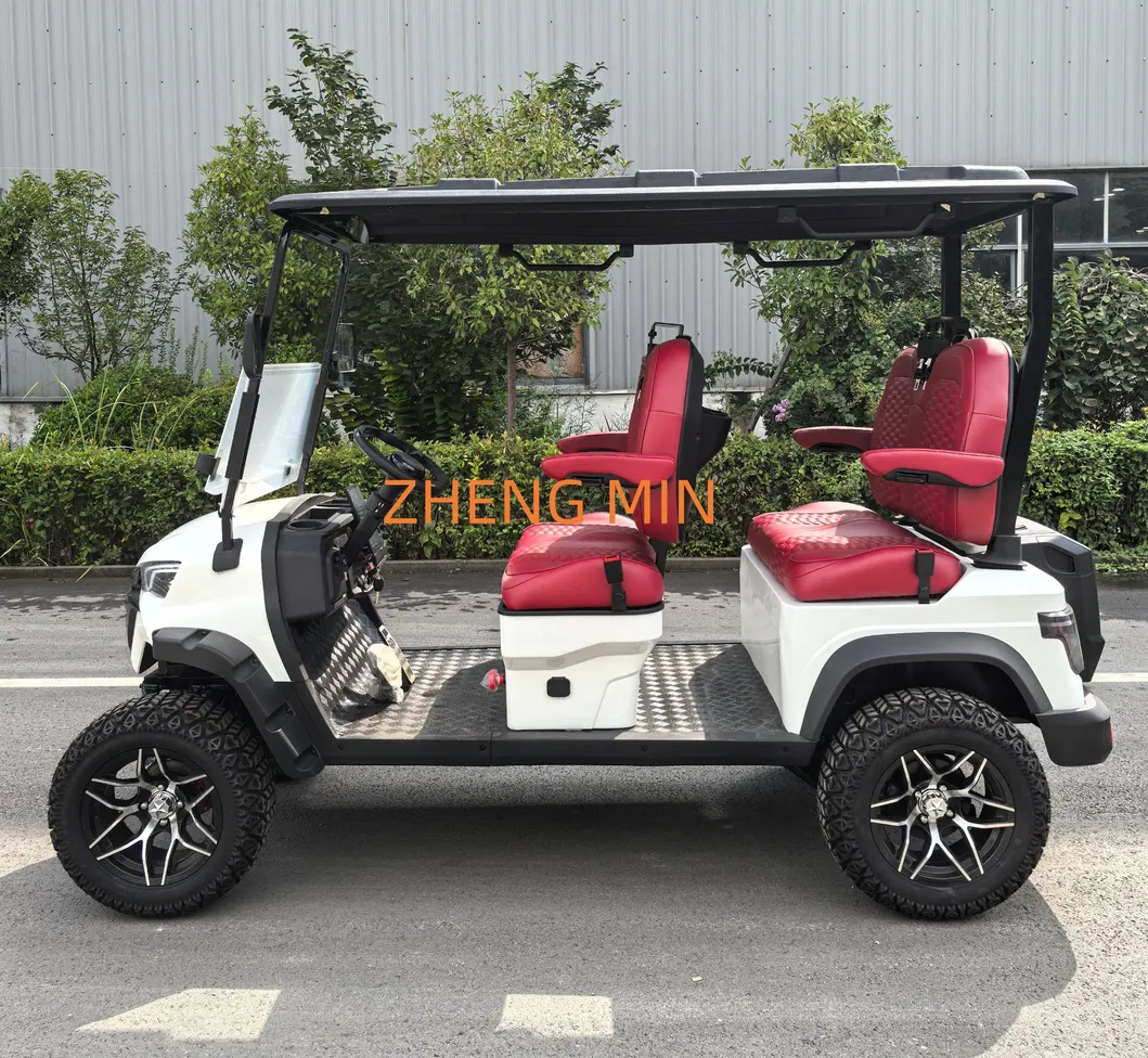 Long Driving Range Aluminium Hub 4 Seater 48V Electric Golf Cart for Industrial Parks at Cheap Price