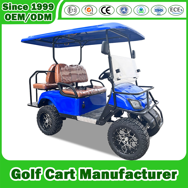 Golf Cart Manfuacturer Lithium Sightseening Hunting off Road Club Car 48V 72V Utility Mini 2+2 Seat 4+2 Seater 2/4/6/8 Passenger Street Legal Electric Golf Cart
