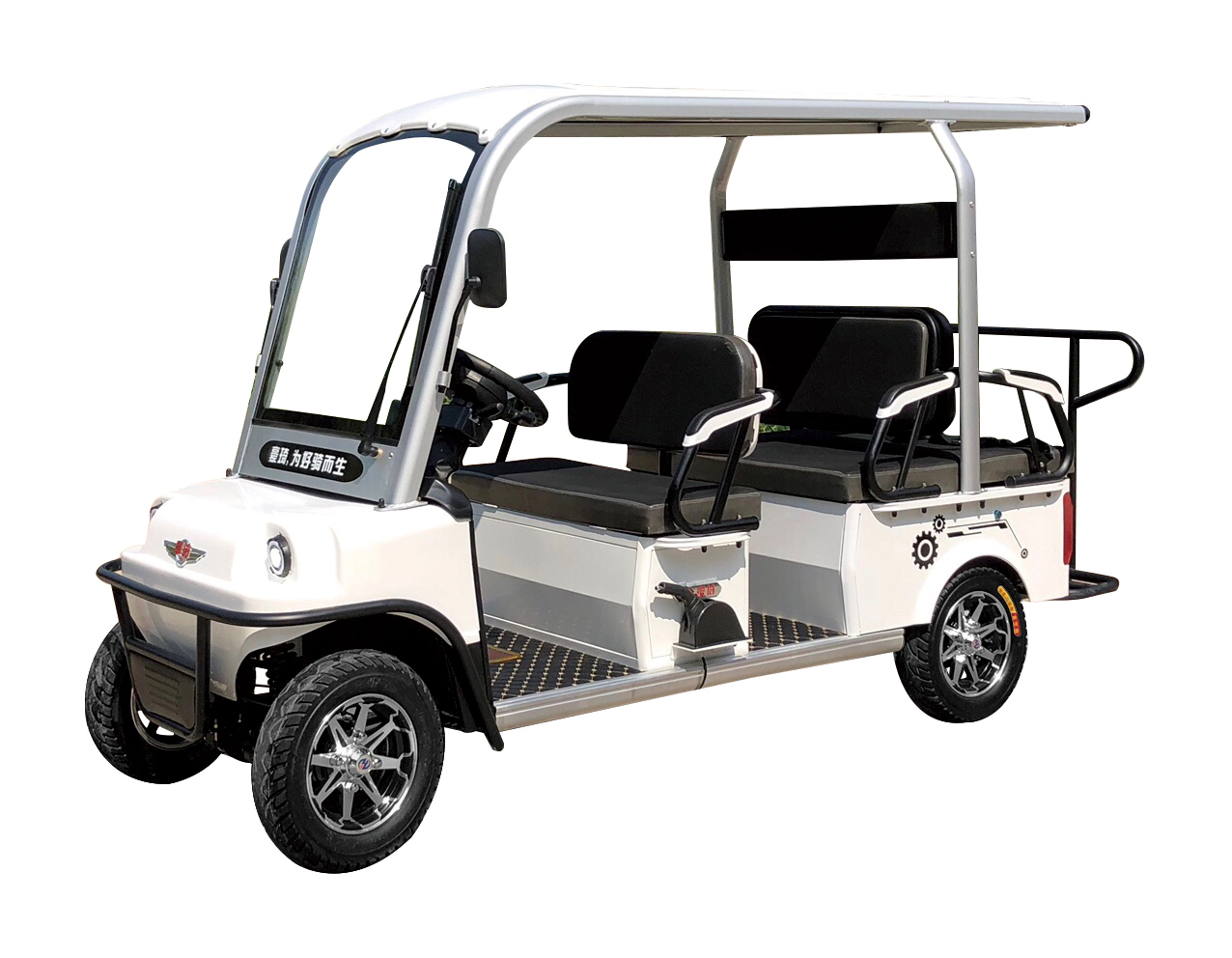 6 Passenger Electric Golf Cart Red Color Mini Electric Club Airport Electric Golf Cart