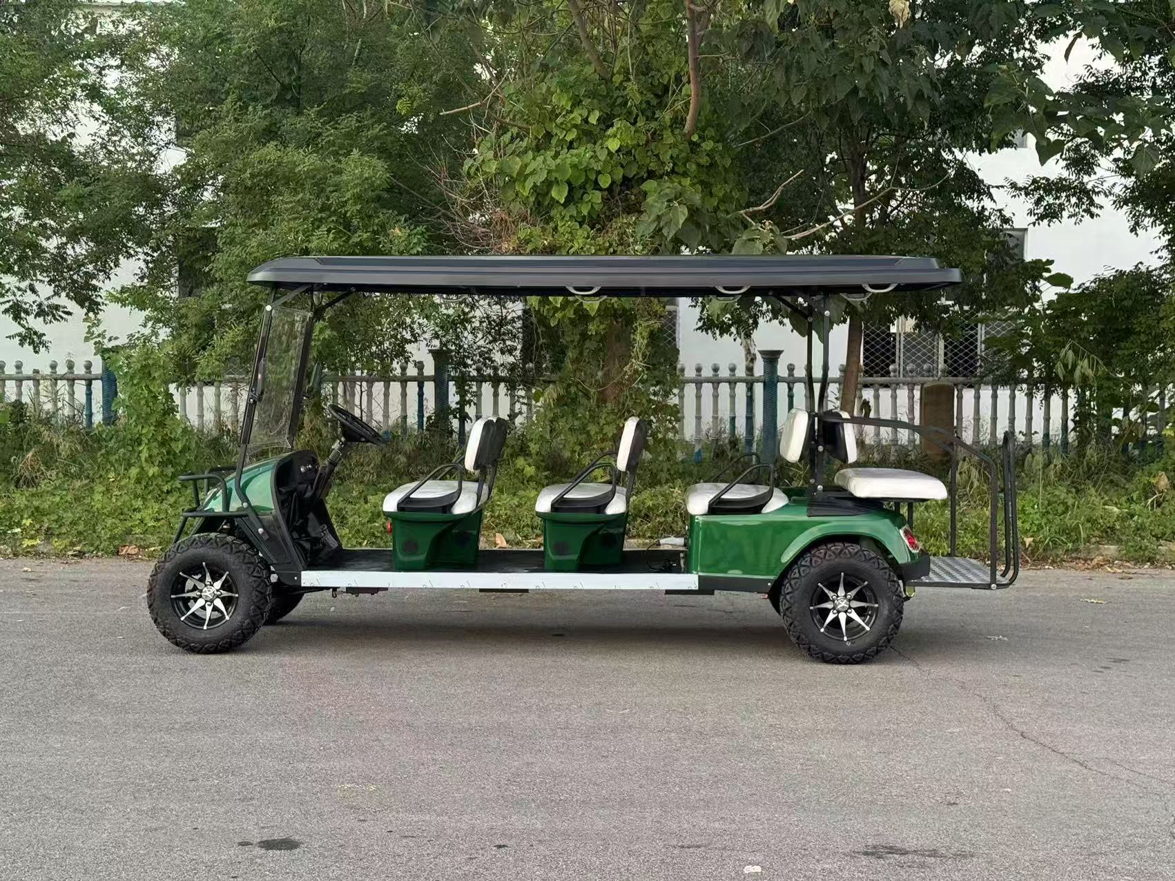Solar - Powered Marvel: Electric Golf Cart with Foldable Solar Panels