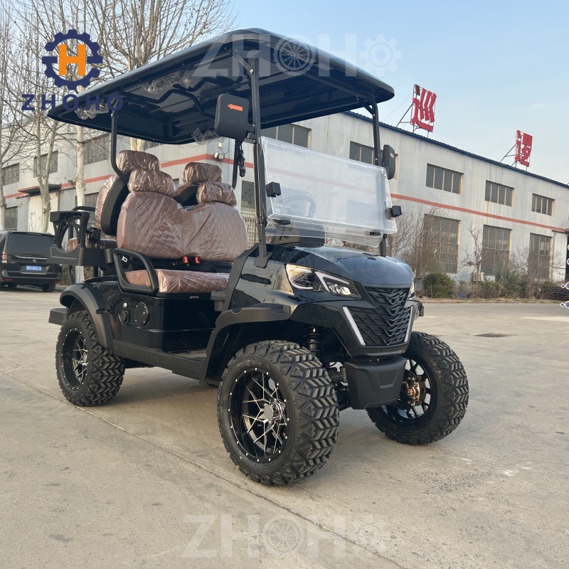 Luxury Design Street Legal Electric 4 Seater Golf Cart With 48v 72v Battery Accept Customization