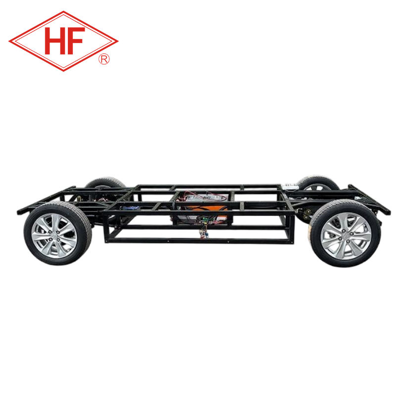 Four Wheel Unmanned Autonomous Wire Control Dining Golf Cart Sightseeing Electric Freight Transport Vehicle Chassis with Motor