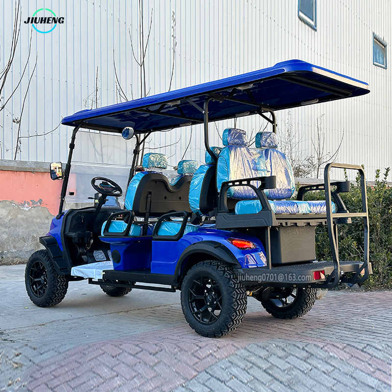 Professional Classic High Quality Utility 6 Seat 4 Wheel Electric Golf Cart Battery Lithium for Resort Use Hotel Golf Buggy