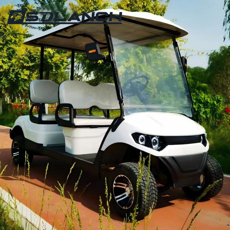 Electric Buggy Car Hunting Club Utility Trolley Course 4X4 off Road Automatic Parking 2+2 Seater Solar Panels off Road Electric Golf Cart