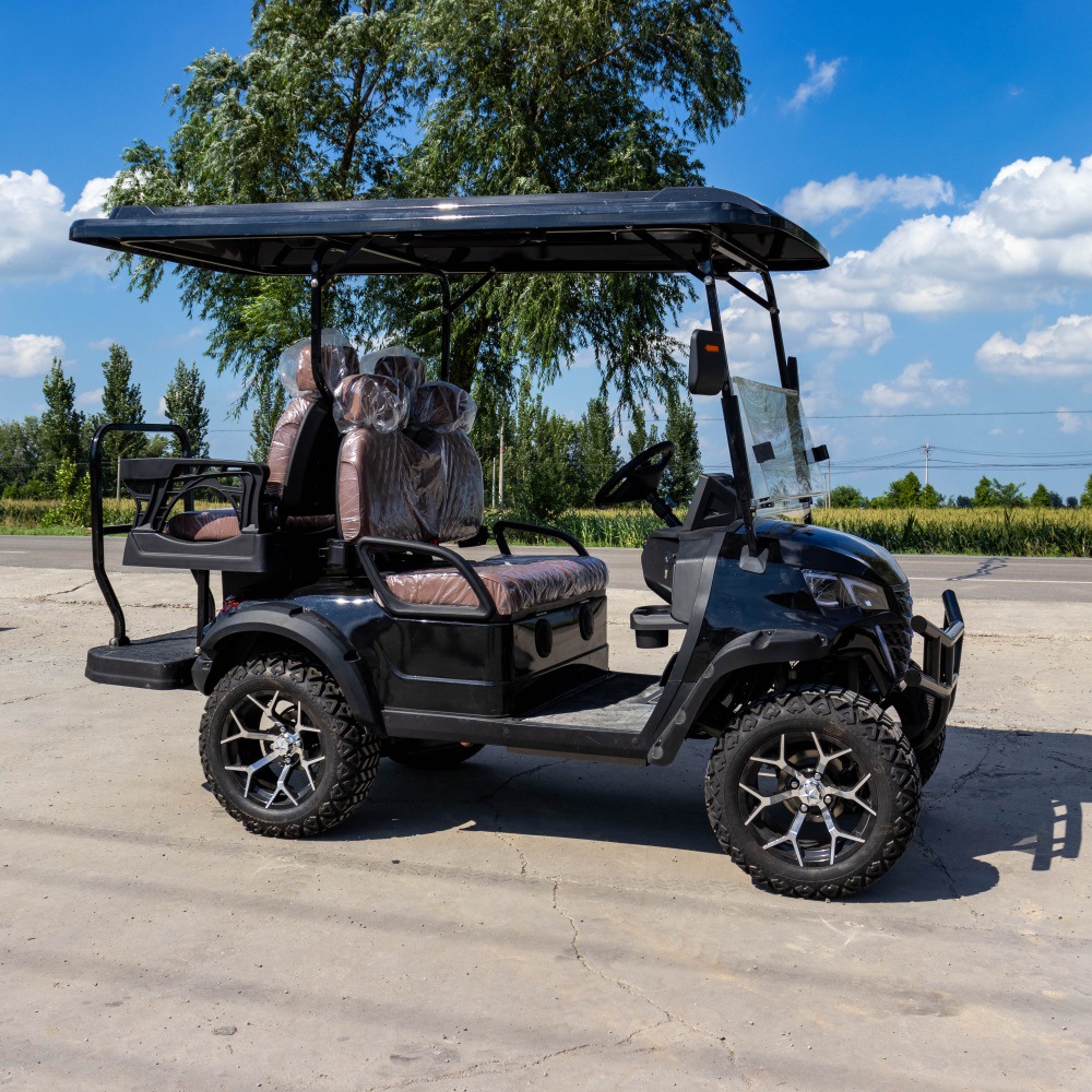 Electric 4 Stroke Sightseeing Off-Road Golf Cart for Hotel Resort Reception Villa Patrol Export to Europe