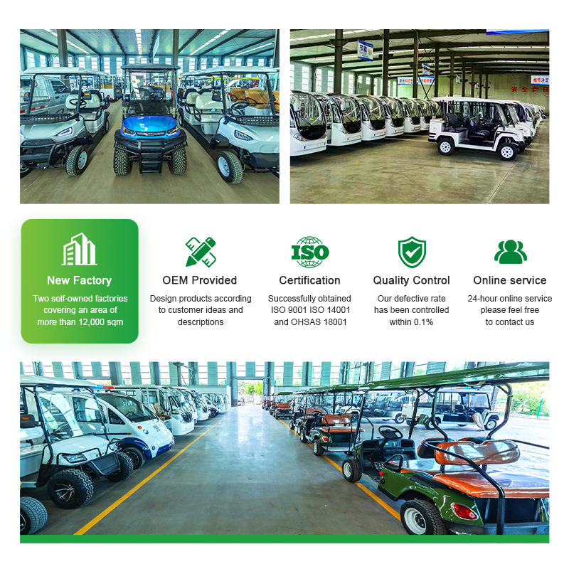 2024 New Style Battery Solar 6 Seaters Off-Road Electric Golf Cart Buggy Street Legal