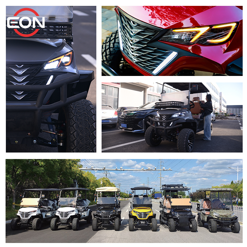 Electric Patrol Car Security Golf Cart 4+2 Seats 48V/72V Lithium Battery 4/5/7.5Kw Motor 30-50Km/h OEM Manufacturer
