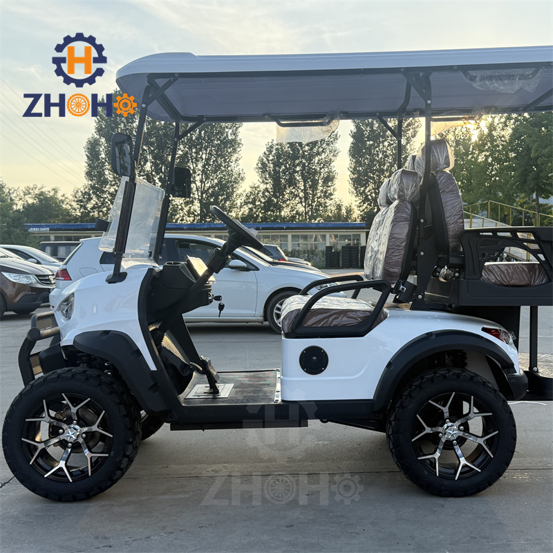 China-made Independent Suspension 4-passenger Electric Sightseeing Golf Cart Multi-purpose Vehicle Road Legal Baby Stroller