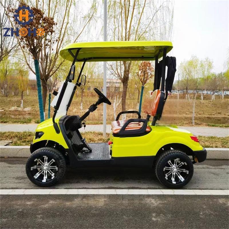 New Hot Sale 2 Seat Electric Golf Cart Mini Club Car Pick up Sightseeing Go Kart