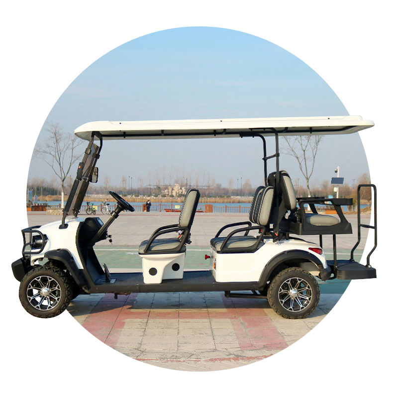 Electric Golf Cart with Rear Seat for Golf Course and Community