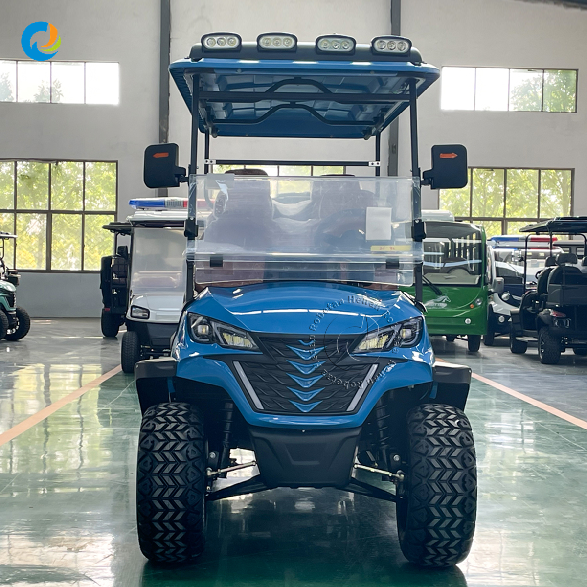 Robetaa Factory Electric Cart Golf Course Club 6 Seater Off-road Sightseeing Car Solar Power Electric Golf Cart