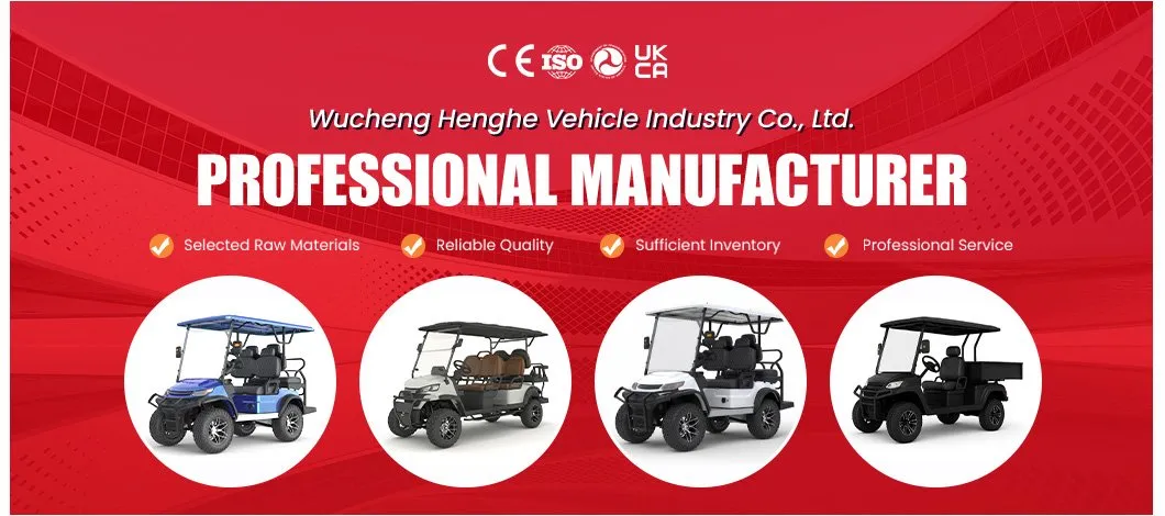 Custom High-Torque Motor 4 Seater Small Adults Electric Golf Cart for Large Industrial Parks
