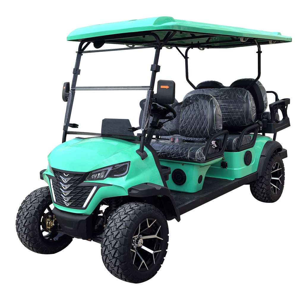 60/72V 4 Seater Lithium Battery Electric Classic Golf Cart with 3.5KW Motor 30-50km Range 30Km/h Speed 25% Climbing Ability
