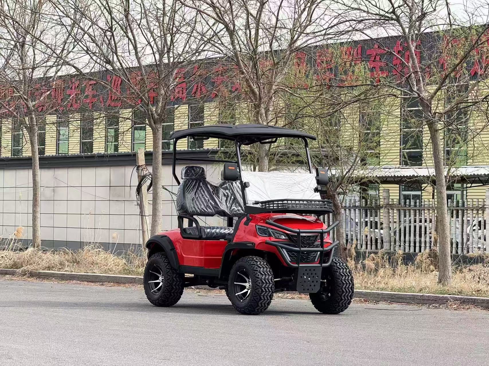 Powerful High Torque 2 Seater 48V Electric Golf Car CE Certified Road Performance Ranch Utility Vehicle Neighborhood Cruiser