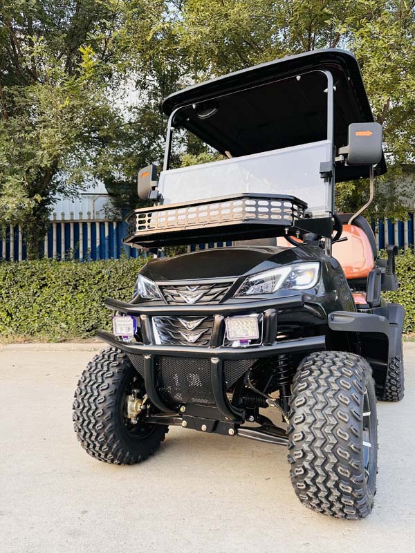 Street Legal 4x4 Advanced Ev Best Motorized 72 Volt Electric Golf Cart Single Seat Triangle Golf Cars