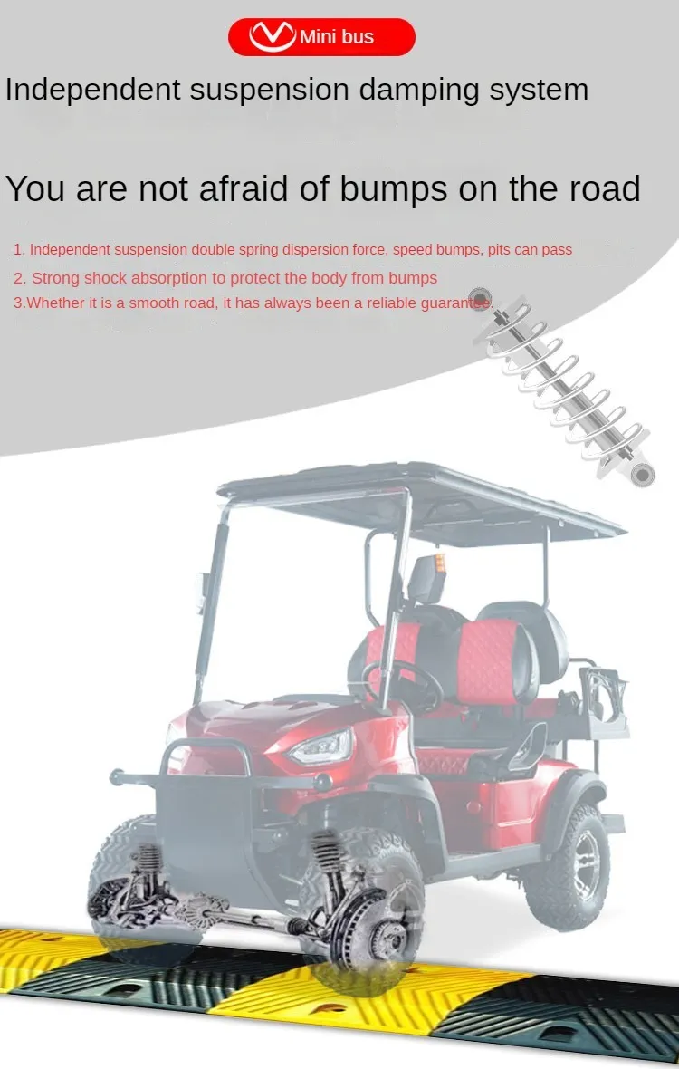 Smooth Driving Quiet Operation Community Security Patrol Mobile Photography Dune Buggy Electric Golf Cart