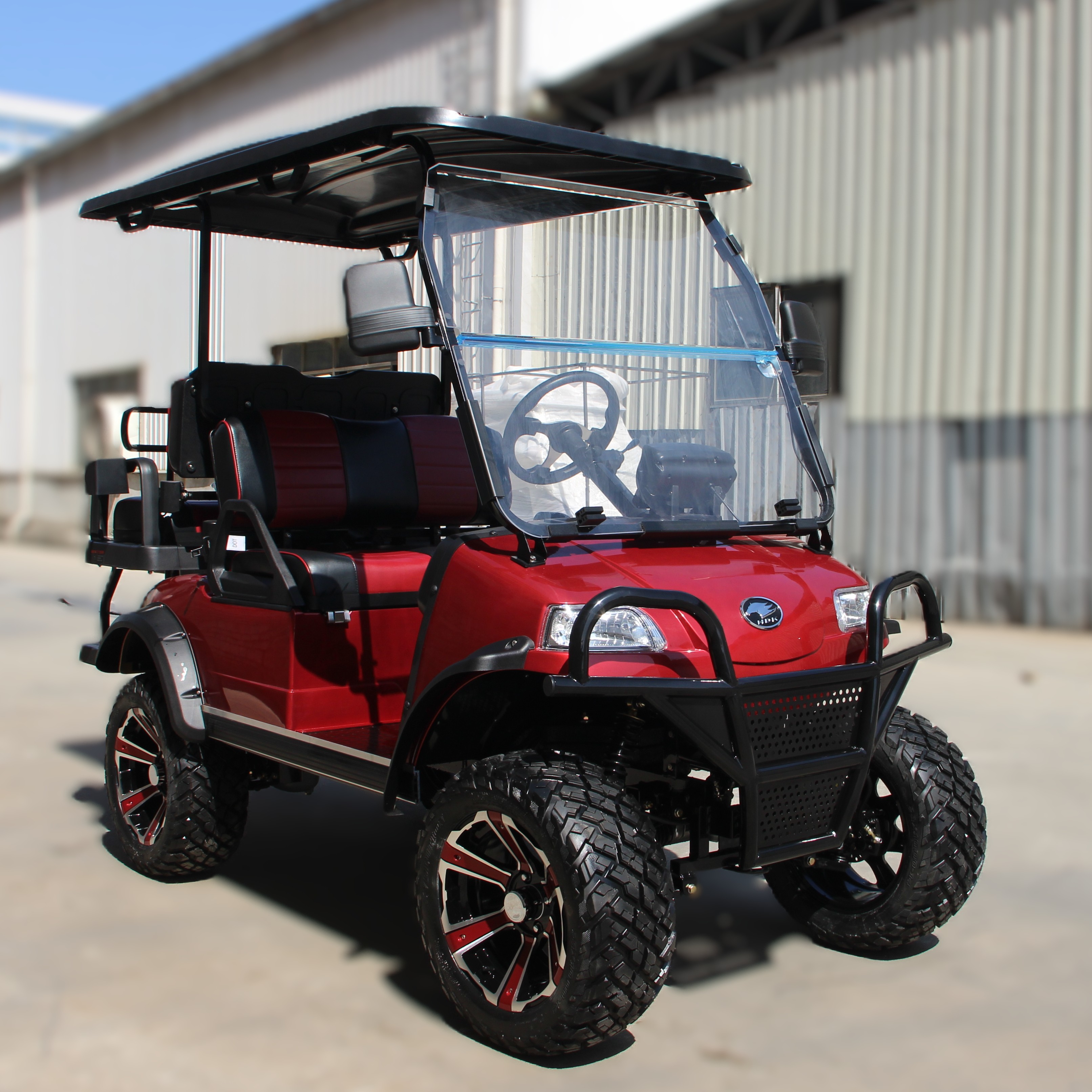 HDK Forester 2+2 Electric Golf Cart with Lithium Battery System for Hotel and Campus Use