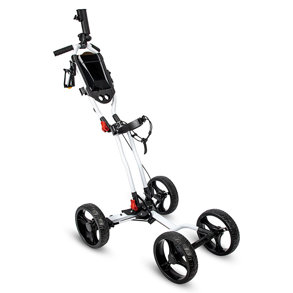 Custom Made Pull Golf Cart Folding Golf Trolley Lightweight Folding Walking Trolley Foldable Aluminum-Frame Hand Golf Cart