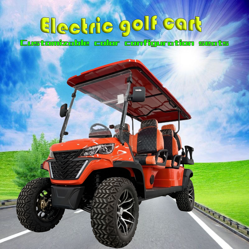 2026 6 Passenger Approved Golf Cart Cargo Low Prices 4+2 Seater Club Car Golf Cart Airport Electric Car